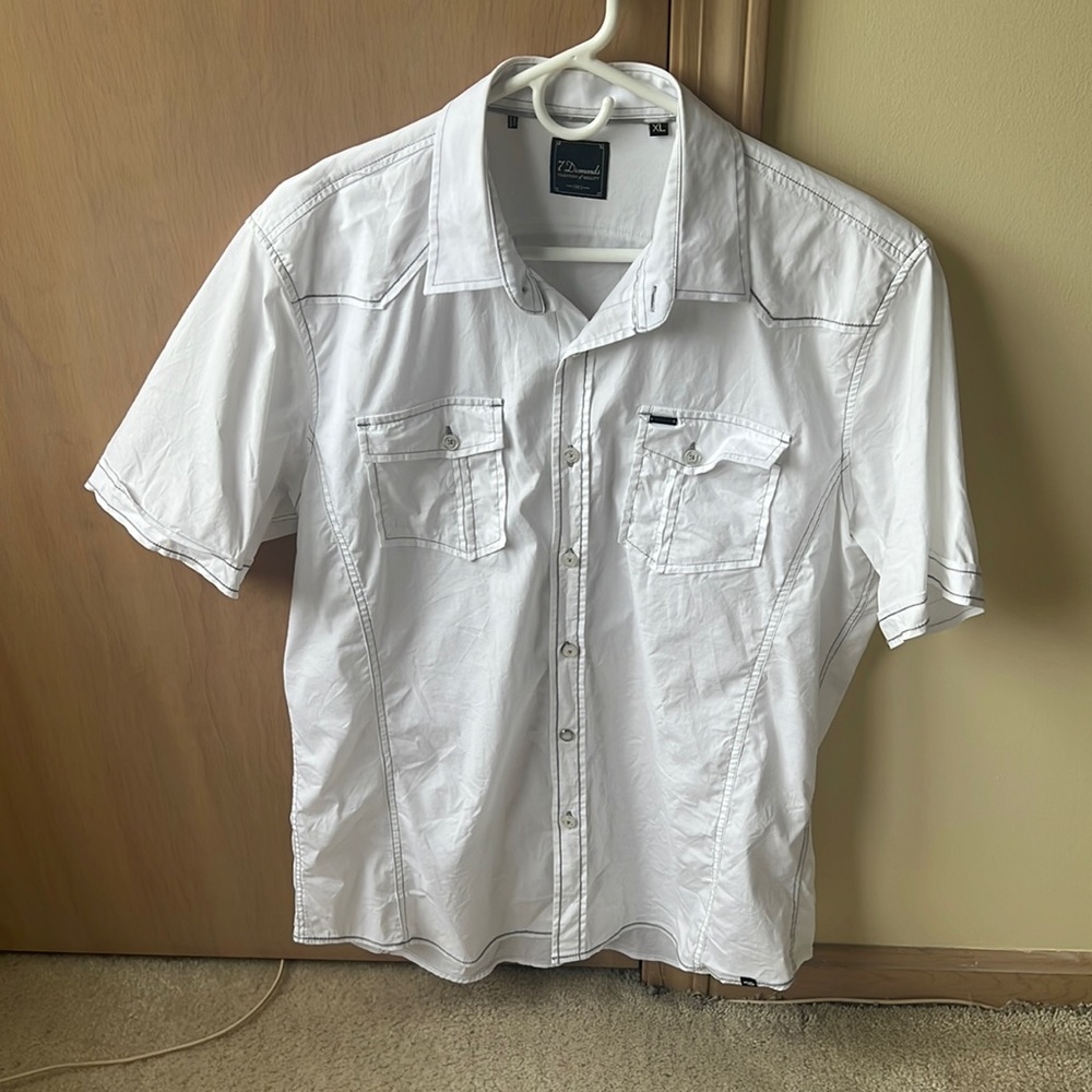 Button down 7 diamonds shirt